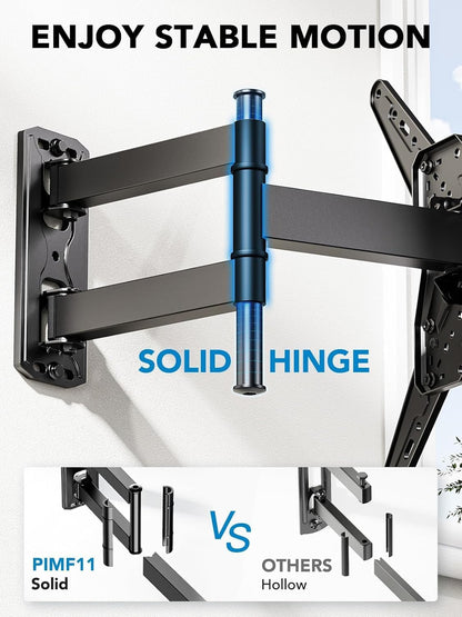 Pipishell Full Motion TV Wall Mount - Swivel, Tilt & Extension for 26-60 Inch TVs | Holds Up to 77 lbs