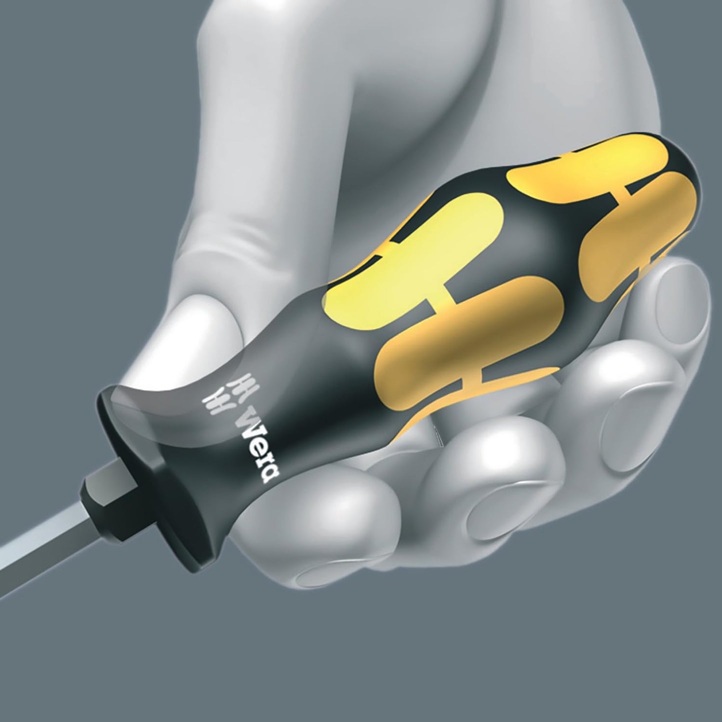 Wera 932/6 Kraftform Plus Screwdriver Set - 6-Piece Ergonomic Design with Rack for Easy Storage