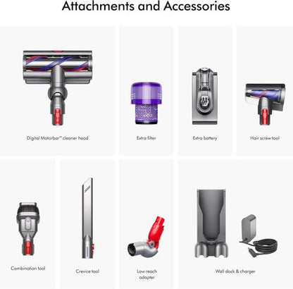 Dyson V15 Detect Pro - Powerful Cordless Vacuum Cleaner with Advanced Laser Technology