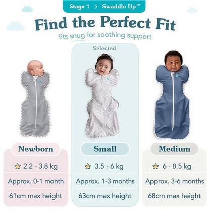 Love to Dream Swaddle Up Bamboo, Arms Up Position, Soft and Luxurious 100% Viscose from Bamboo - Wearable Blanket - 1.0 TOG - (20-24°C) Ideal for Moderate Temps, Small 8-13lbs, Cherries Blush