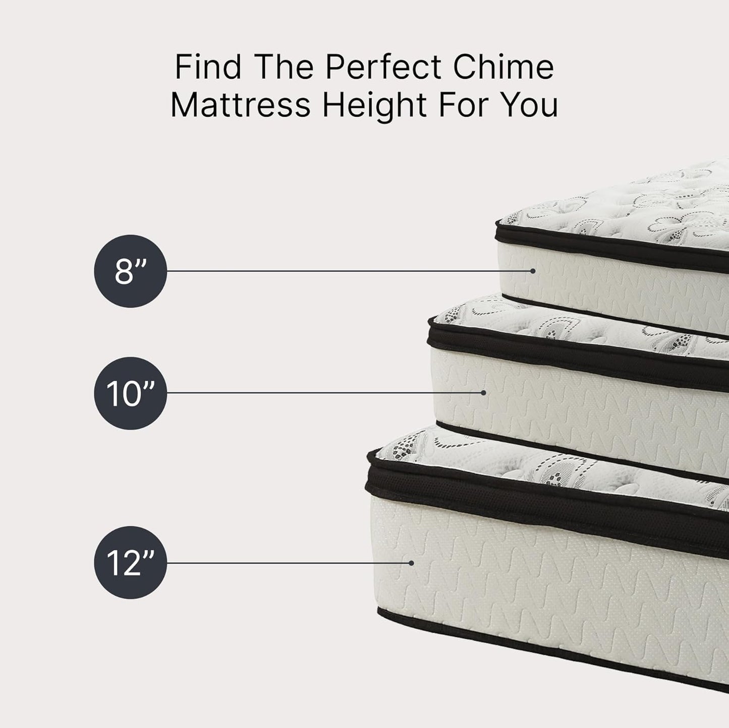 Signature Design by Ashley Chime 12" Memory Foam Mattress - Ultra Plush Contouring Support | Queen Size