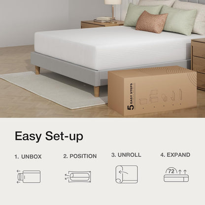 Novilla Full Mattress - 10 Inch Gel Memory Foam for Cool Sleep & Pressure Relief | CertiPUR-US Certified