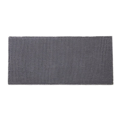 TYUU Waffle Bath Mat, Boho Bathroom Rugs Non Slip Washable Super Absorbent Quick Dry Bath Mat Farmhouse Bathroom Decor, 48"x24" Grey
