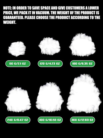 Riakrum Fake Snow | Fluffy Artificial Snow Decor for Winter Mantle | 360g Cotton Decoration