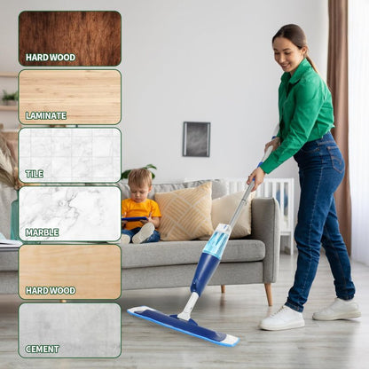 Vowanop 4 Pack Microfiber Cleaning Pads Compatible with Bona Mop, Reusable Microfiber Mop Pads for 18 Inch Mop, Hardwood Floor Replacement Cleaning Mop Pads, Machine Washes