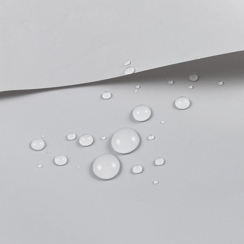 Barossa Design 54W x 78H Stall Shower Curtain Liner Silver Gray - Waterproof Lightweight PEVA Plastic Shower Liner with 3 Magnets & Metal Grommets - Gray Silver