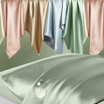 Mulberry Silk Pillowcases by Skiennix - Smooth Anti-Acne Beauty Sleep Set of 2 | Sage Green