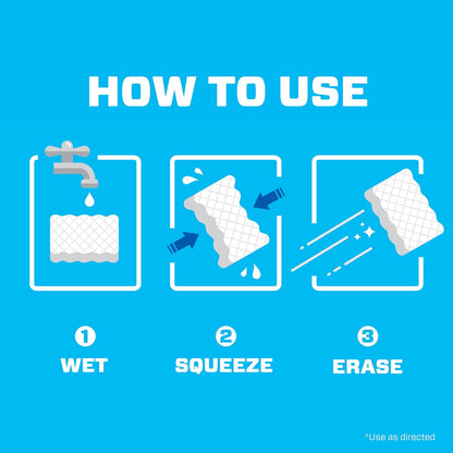Mr. Clean Magic Eraser Sponge - All-Purpose Cleaning Pads for Kitchen & Bathroom | Extra Durable, 4ct