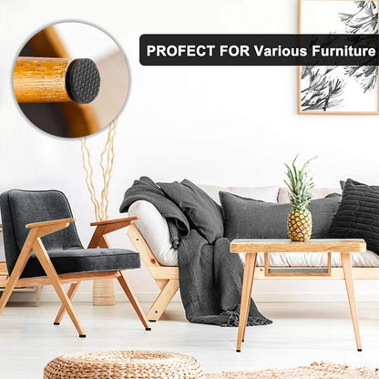 Yelanon Non Slip Furniture Pads -56 pcs（1+2）” Furniture Grippers, Non Skid Furniture Legs,Self Adhesive Rubber Furniture Feet, Anti Slide Furniture Hardwood Floor Protector for Keep Couch Stoppers