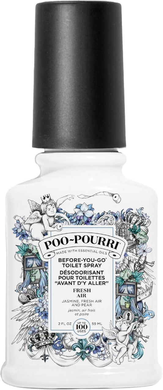 Poo-Pourri Before-You-Go Toilet Spray - Fresh Air & Mint, 2 Fl Oz | Jasmine Scented Solution