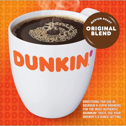 Dunkin Donuts Original Blend, Medium Roast Coffee K Cups - 144 Count