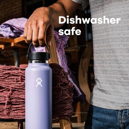 Hydro Flask Water Bottle - Insulated Stainless Steel, Wide Mouth, Leakproof - 20 Oz Agave