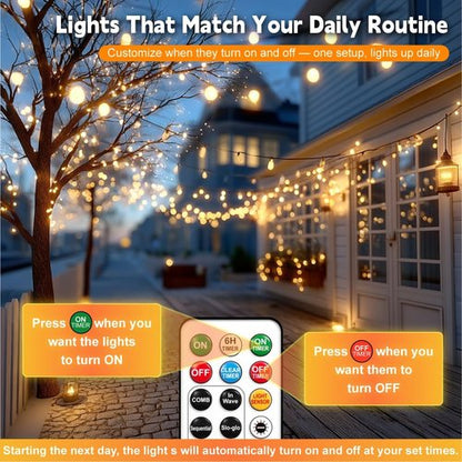 HXWEIYE 300L Curtain Lights - 100 LED Rechargeable Outdoor Fairy Lights with Remote & Timer | 2 Pack