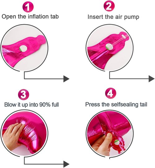 Hot Pink Number 2 Balloon - 40 Inch 2nd Birthday Decoration for Toddlers | Sparkling Party Decor