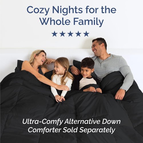 Twin Size 3 Piece Sheet Set - Comfy Breathable & Cooling Bed Sheets Set - Hotel Luxury Bedding for Women, Men, Kids, Teens, Boys & Girls - Deep Pockets, Ultra-Soft and Wrinkle Free - Oeko-Tex - Black