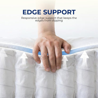 Neo Sleep Full Size Mattress, 10 Inch Hybrid Comfort & Supportive Mattress in a Box, Cooling Gel Memory Foam and Pocket Springs with Pressure Relief, CertiPUR-US Certified, Medium Firm