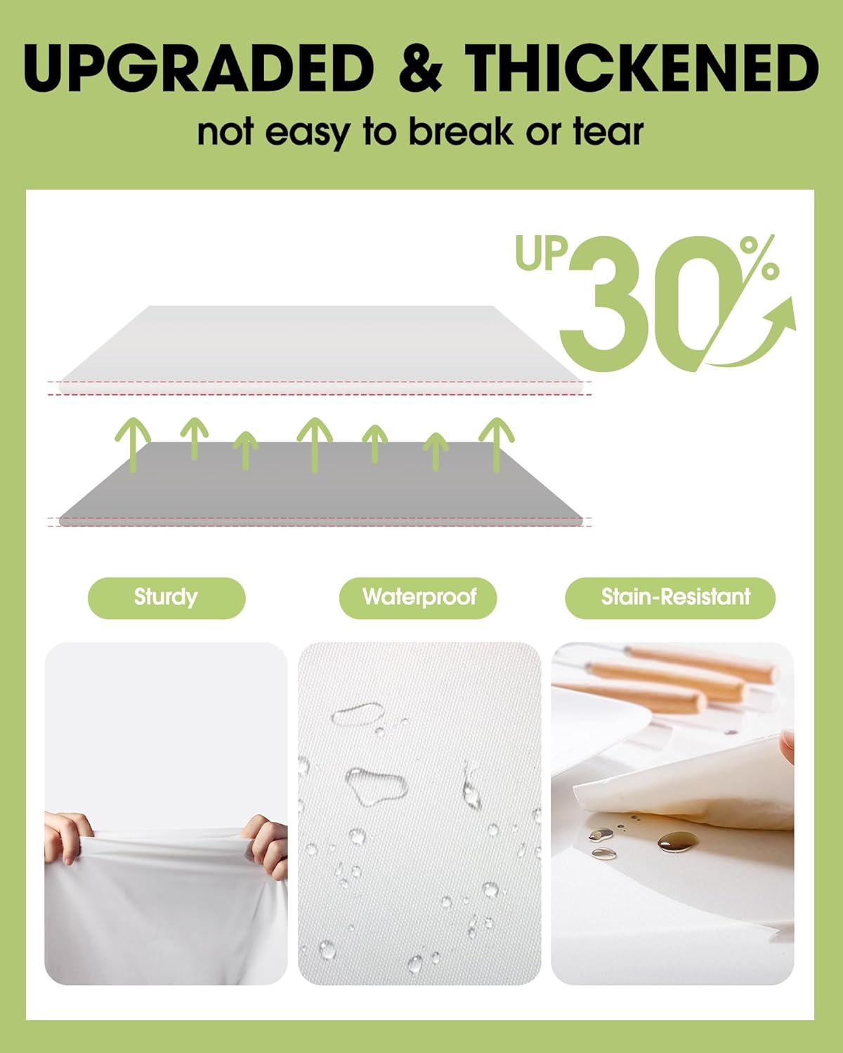 Pureegg Disposable Table Set - 10 Pack White & Pink Tablecloths (54''x108'') & Runners (14''x108'') | Leakproof & Stain-Resistant for Events