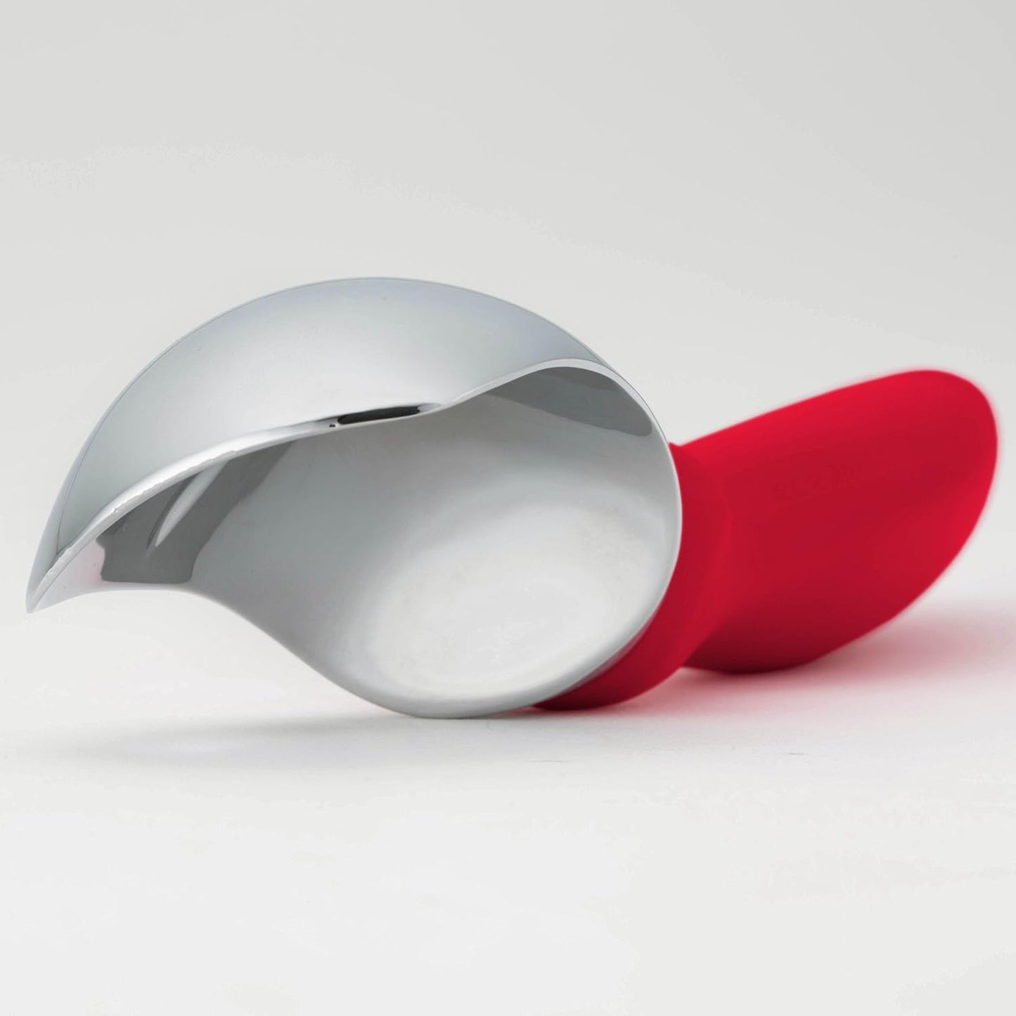 Spring Chef Ice Cream Scoop - Professional Heavy-Duty Sturdy Scooper with Soft Grip Handle | Red