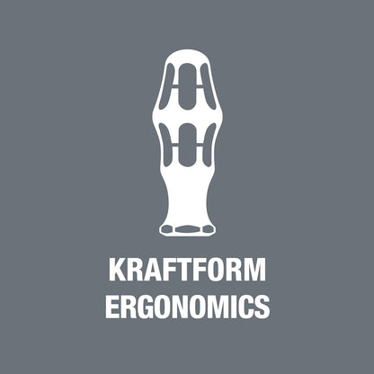 Wera 05022732001 Kraftform VDE Stainless Steel Slotted Screwdriver - 7/32" Head, 3.86" Blade Length