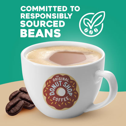 Original Donut Shop Dark Roast Coffee K-Cup Pods - 60 Count (6 Packs of 10) | Single-Serve Convenience