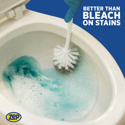 Zep Acidic Toilet Bowl Cleaner - 32 oz (Case of 4) - ZUATBC324 - Experience the Ultimate Cleaning Power with Our 2x Thicker Clinging Formula, Designed to Deliver a Professional-Quality Clean