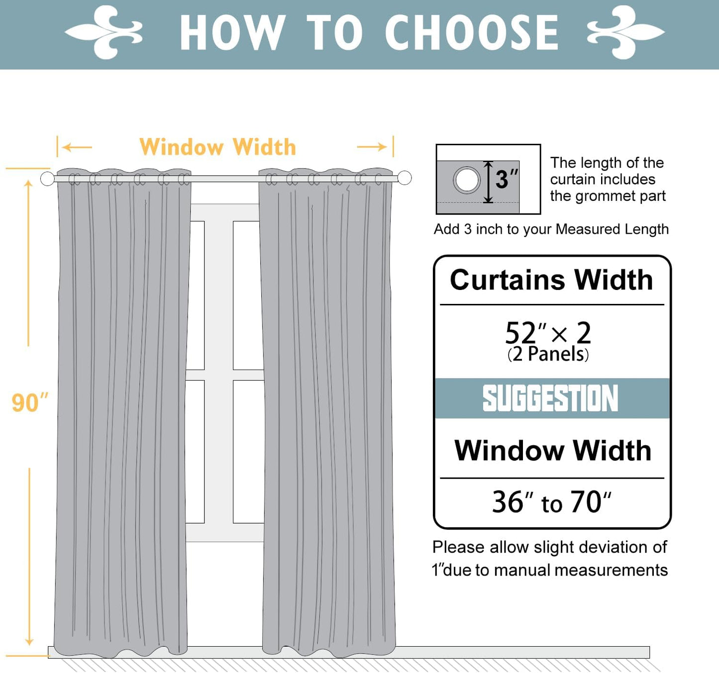 ChrisDowa Blackout Curtains - Room Darkening Grommet Panels Set, Thermal Insulated, 90 Inches Long (Cappuccino, 2 Panels)