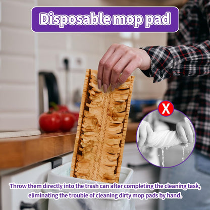 Swiffer Power Mop Pads - Disposable Multi-Surface Cleaning Refills | 10 Count for Wood Floors