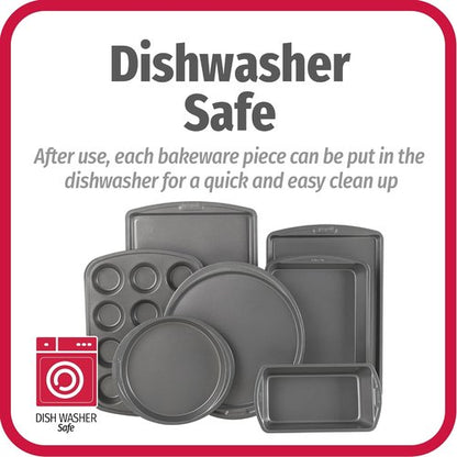 GoodCook Everyday 7-Piece Non-Stick Bakeware Set | Versatile Baking Pans for Cookies, Cakes & Muffins