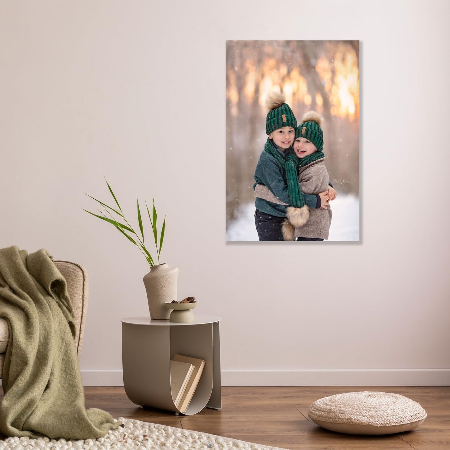 ZXDZSM Custom Canvas Poster - Personalized Wall Art Print (Unframed, 36" x 72") - Upload Your Photo