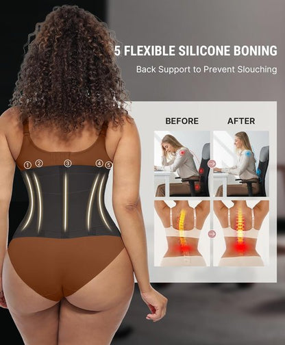 FeelinGirl Waist Trainer Belt - Tummy Control Ab Trimmer for Men & Women | Adjustable Triple Wrap Design