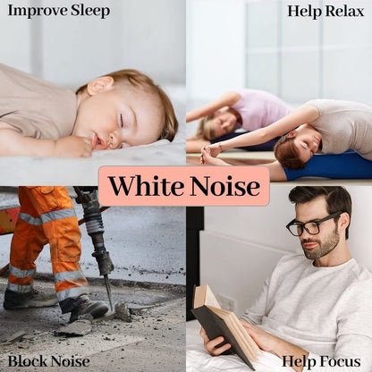Meditation White Noise Sound Machine with 30 Soothing Sounds 12 Colors Night Light 10 Brightness Levels 32-Level Volume Control 4 Timers and Memory Function Sleep Machine for Baby Kids Adults (White)