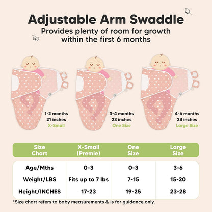 Skiennix Organic Baby Swaddle Sleep Sacks - Soft & Snug for Newborns 0-3 Months | Beach Day, OS, 3-Pack