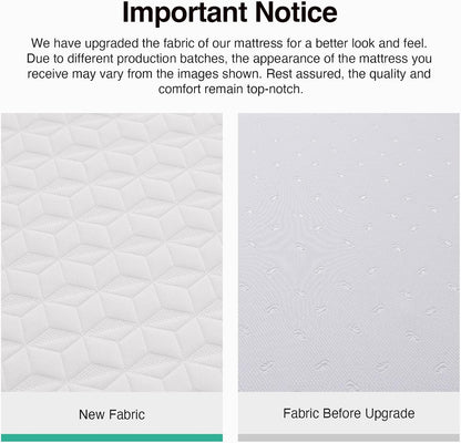 Novilla Queen Mattress - 12 Inch Memory Foam for Pressure Relief & Cool Sleep | Removable Washable Cover