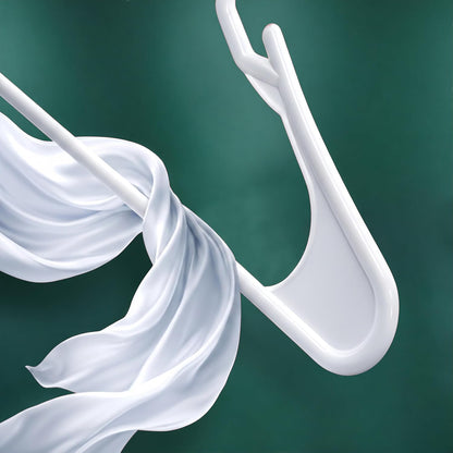 Utopia Home Plastic Hangers | 100 Pack - Durable Space-Saving Clothes Hangers - White Closet Organizers