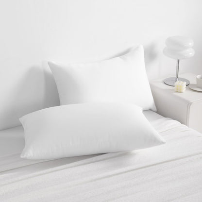 NTBAY Down Alternative Bed Pillows, King Size Set of 2, Machine Washable Soft Pillows for Back, Stomach or Side Sleepers, Soft Hotel Collection Pillow for Sleeping, White
