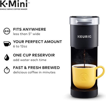 Keurig K-Mini Single Serve Coffee Maker - Compact Design | Includes K-Duo 3 Month Care Kit