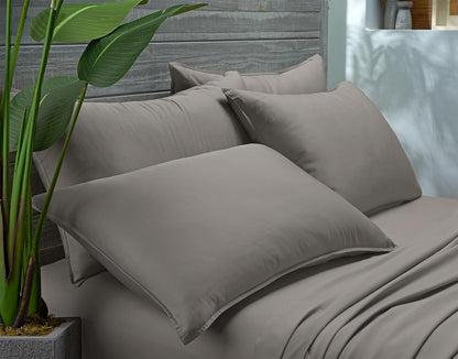 Pure Bamboo Twin XL Sheets - Luxuriously Soft & Cooling 100% Organic Viscose Bed Set | Graphite Color