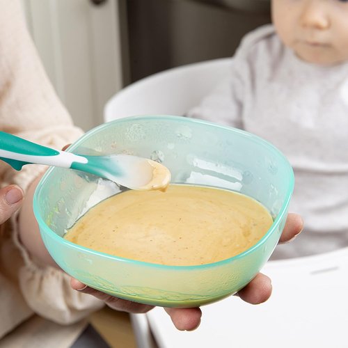Dr. Brown's TempCheck Spoons - Designed to Nourish | 4-Pack in Blue for Easy Feeding