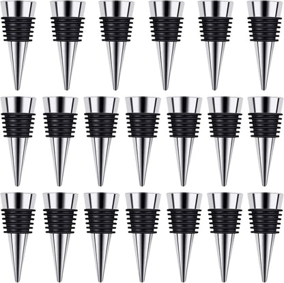 Wine Stopper, Reusable Decorative Bottle Stoppers for Kitchen, Bar, Gifts, Holiday Party, Wedding (20 Pack)