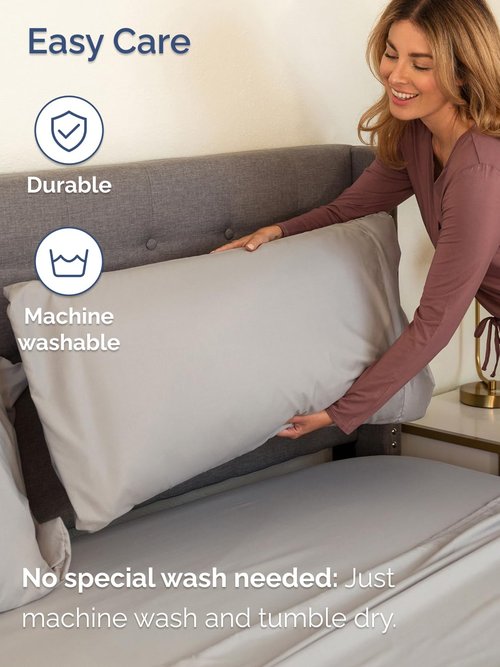 Extra Deep Twin Sheet Set - 4 Piece Breathable and Cooling Sheets - Hotel Luxury Bedding for Women, Men, Kids & Teens - Easy & Secure Fit - Soft, Wrinkle Free & Comfy - Extra Deep Pockets - Light Grey