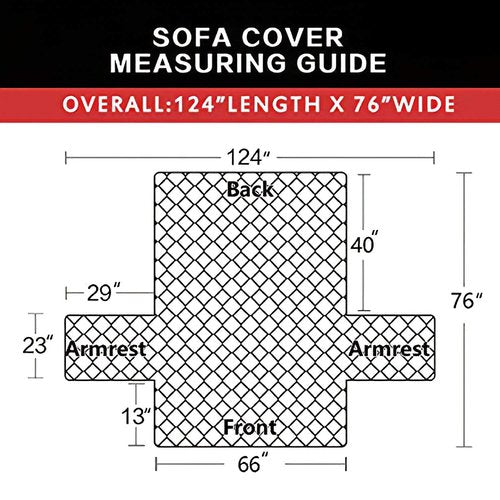 Easy-Going Reversible Couch Cover for 3 Cushion Couch Sofa Cover for Dogs Water Resistant Furniture Protector Cover with Foam Sticks Elastic Straps for Pet Cat (Sofa, Brown/Brown)