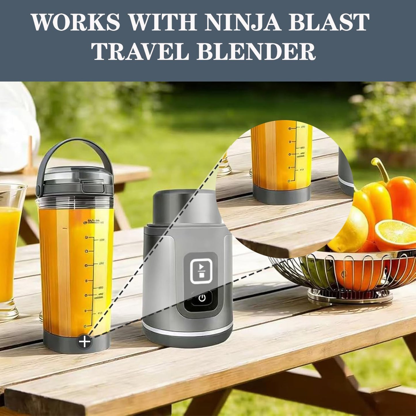 Ninja - Blade Cover and Vessel Cap Set - Leakproof Replacement Accessories for BC100 & BC151 | Dishwasher-Safe, Black