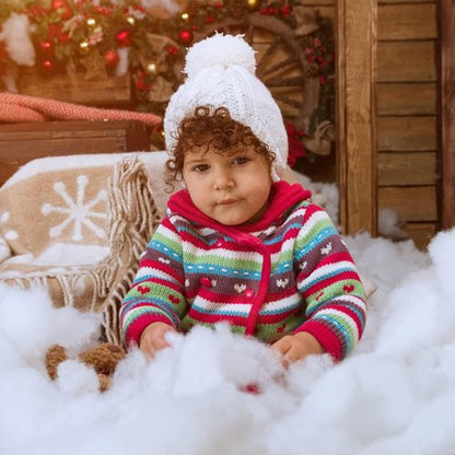 Apragaz Artificial Snow Decoration - Fluffy, Flame Resistant Indoor Snow for Winter Village | 5.6 OZ