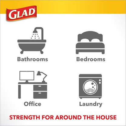 Glad OdorShield Small Trash Bags - Febreze Fresh Clean Scent, 4 Gallon, 26 Count