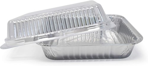 Fig & Leaf 8” x 8” Square Baking Cake Pans - 35 Pack Heavy-Duty Disposable Aluminum Foil Tins
