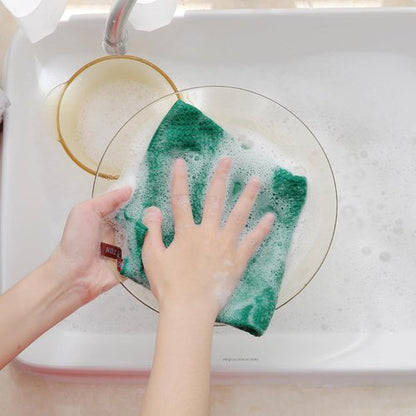Homaxy 100% Cotton Dish Cloths - Ultra Soft, Absorbent & Quick Drying | 12 x 12 Inches, 6-Pack, Dark Green