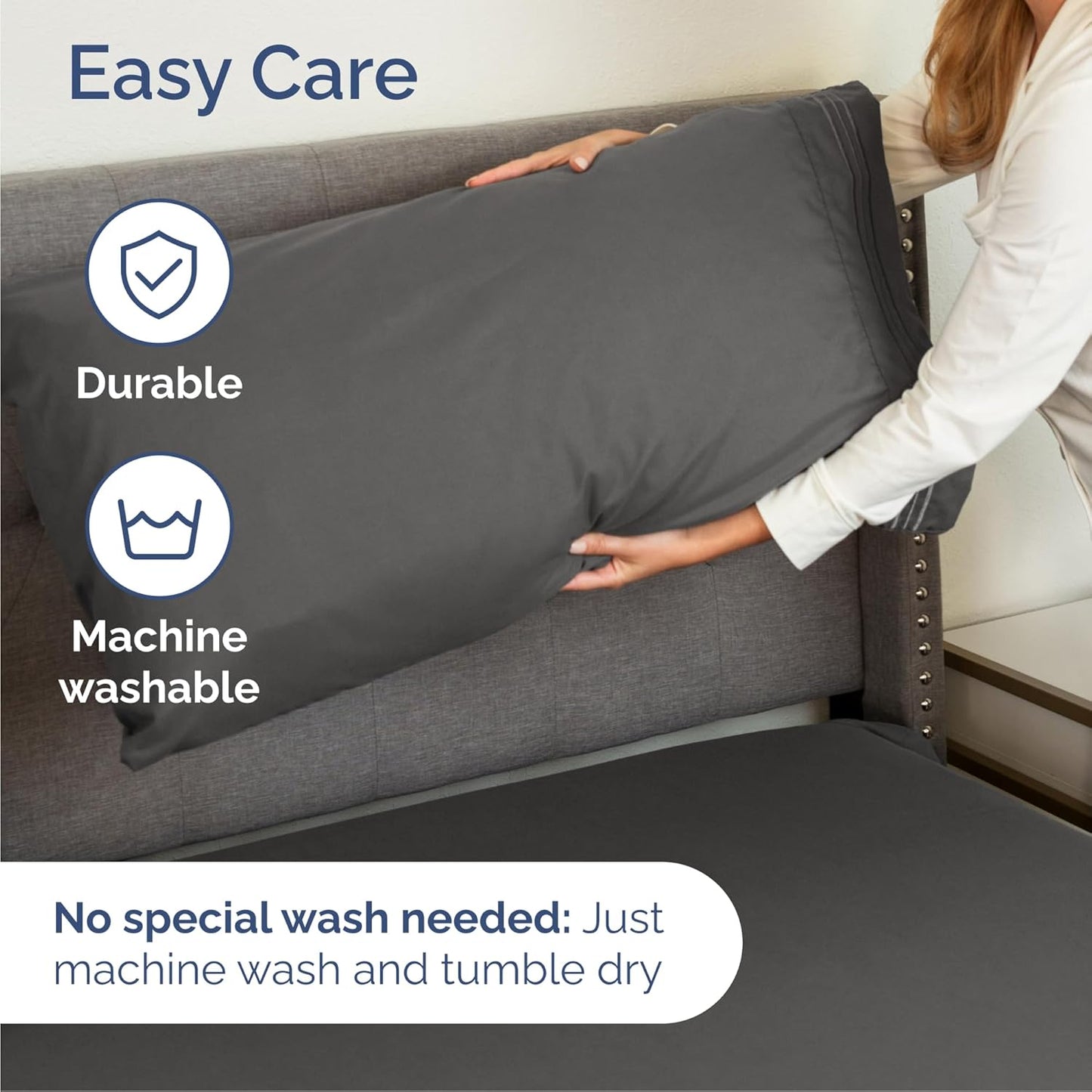 Cal King Size 4-Piece Sheet Set | Skiennix Comfy Breathable Cooling Bedding - Luxury Hotel Quality - Deep Pockets, Soft, Wrinkle-Free - Oeko-Tex Certified - Charcoal