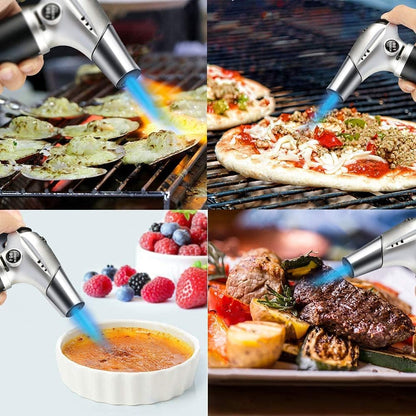 Skiennix Kitchen Blow Torch - Adjustable Flame Mini Lighter for BBQ, Baking & DIY Tasks