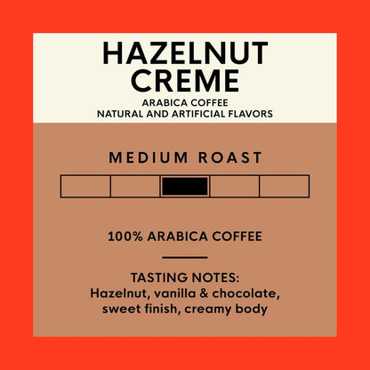 San Francisco Bay Coffee - Flavored Medium Roast Whole Bean Coffee - Hazelnut Crème (2 lb bag)