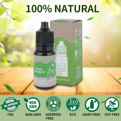 Wine Sulfite Remover Drops, Clerona Wine Filter Drops, Wine Filters for Histamines and Sulfite, the Wine Purifier, Naturally Eliminate Wine Sensitivities and Allergies, (Bottle of 1)